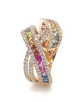 RAINBOW | Multicolour Knot Ring