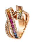RAINBOW | Multicolour Knot Ring