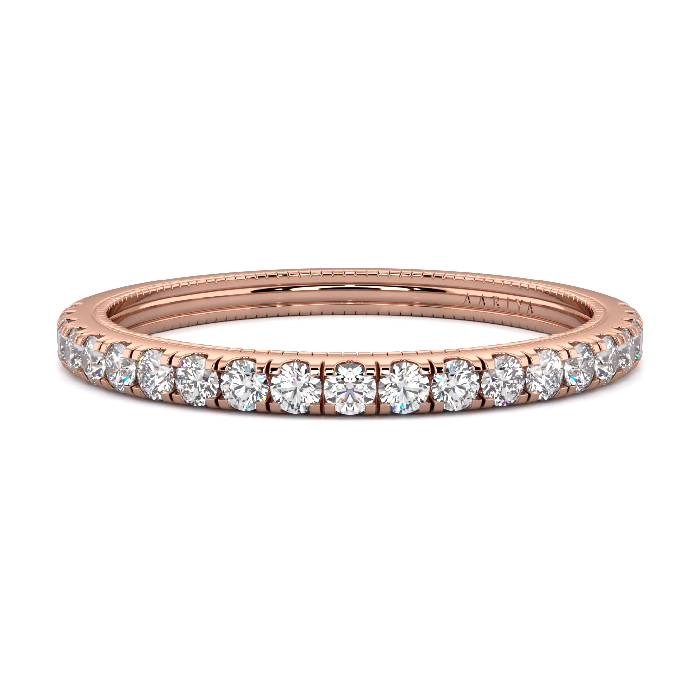 Milgrain Diamond Band