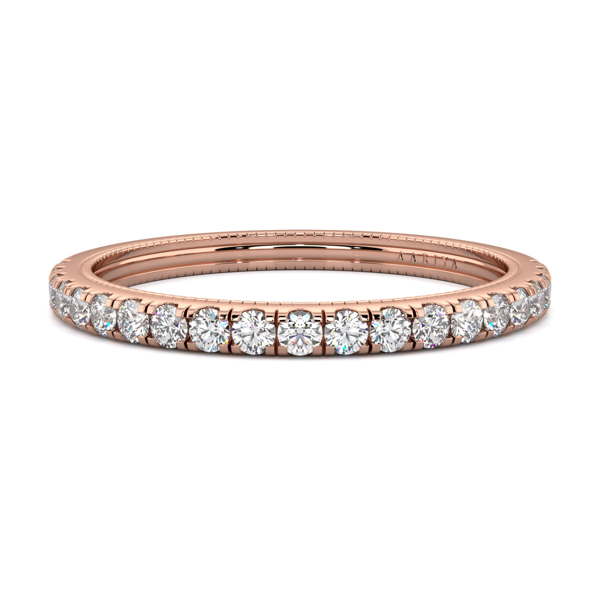 Milgrain Diamond Band