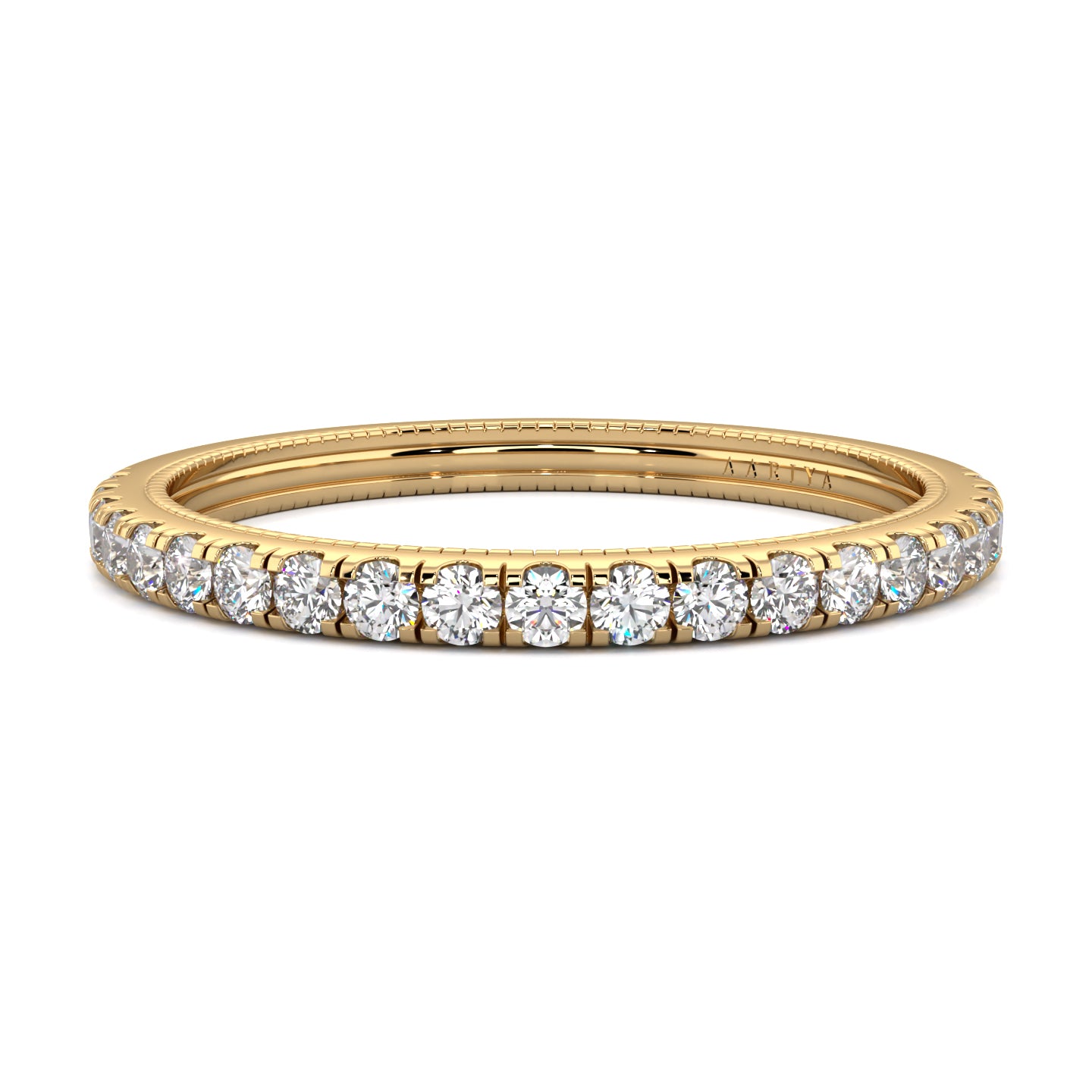 Milgrain Diamond Band