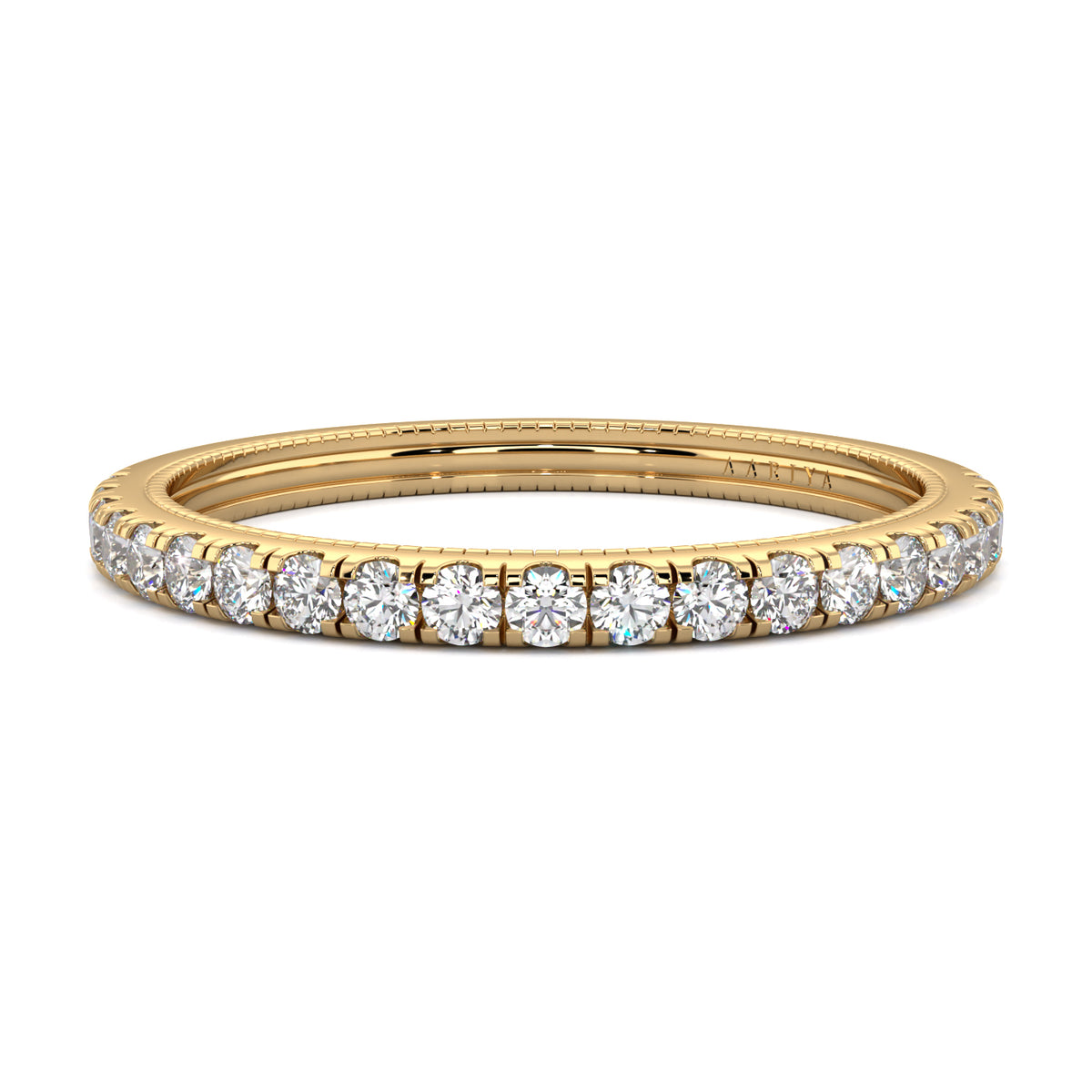 Milgrain Diamond Band