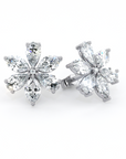 Floral | Pear & Marquise Cut Diamond Earrings