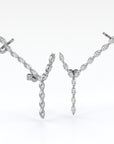 Y | White Marquise Earrings