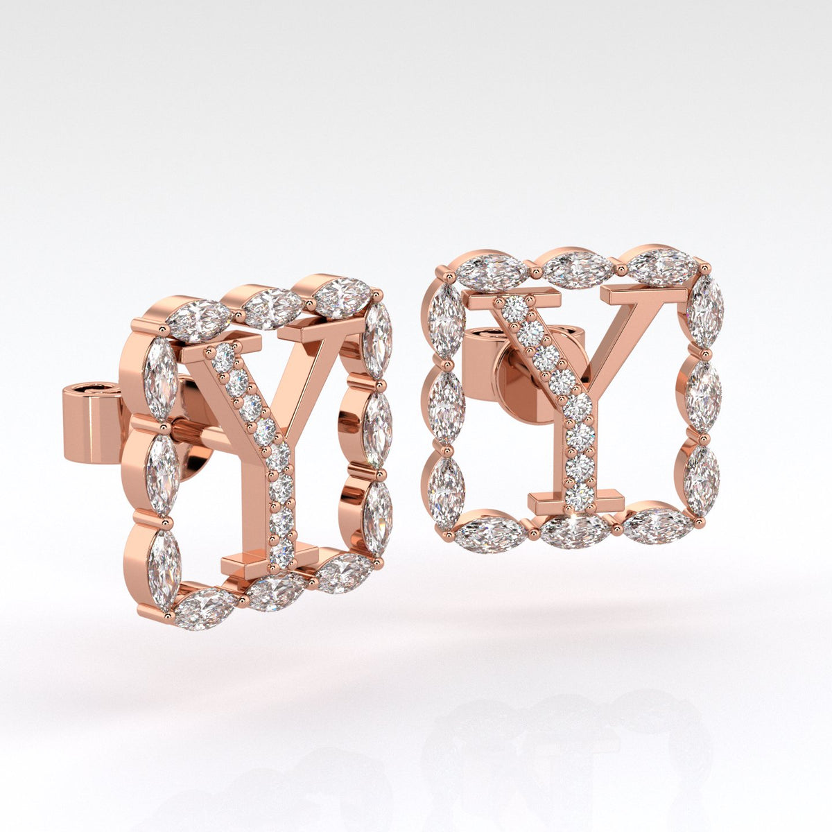 Y | Rose Diamond Earrings