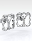 Y | White Diamond Earrings