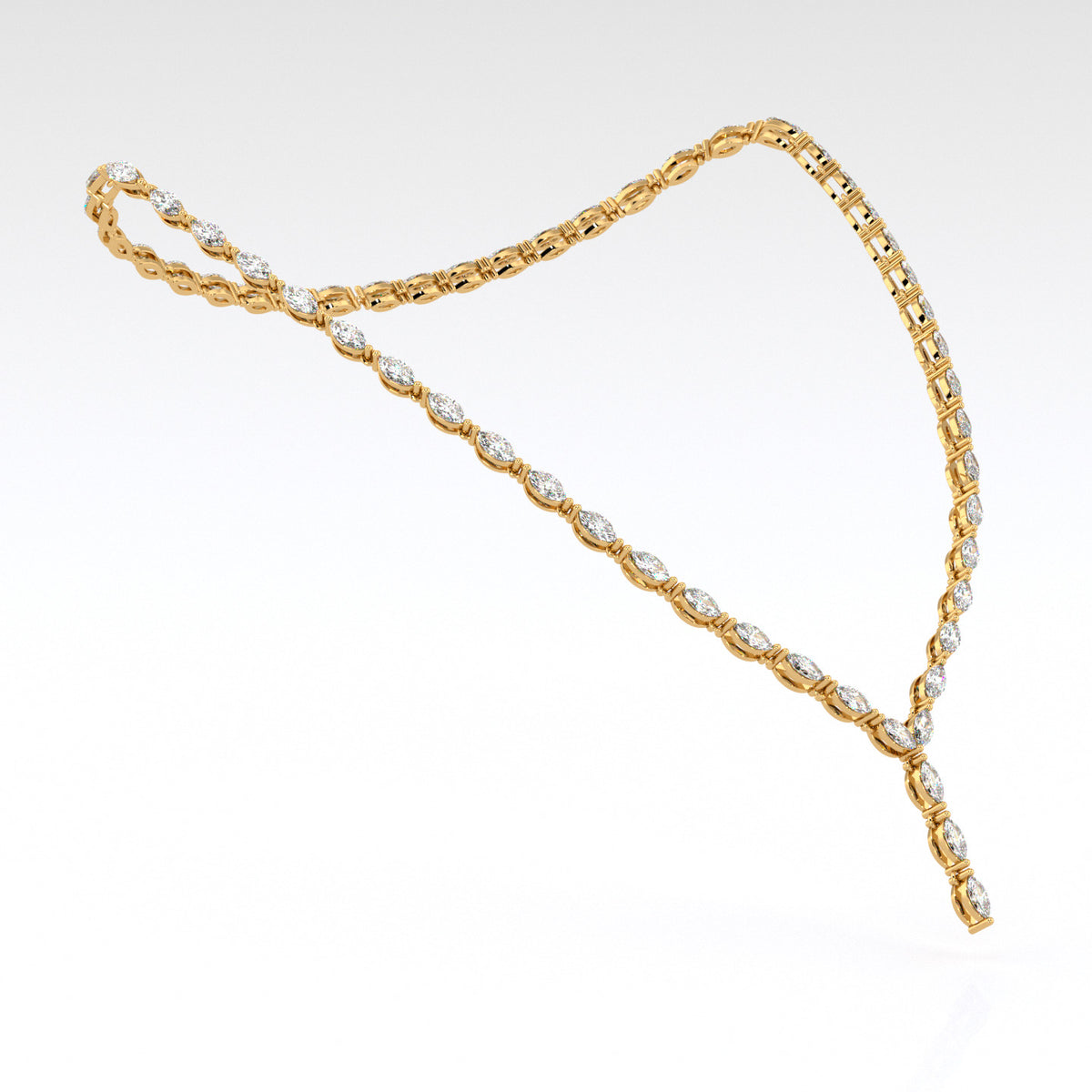 Y | Yellow Marquise Diamond Necklace