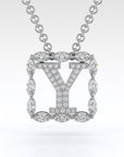 Y | Marquise Diamond Cluster Pendant