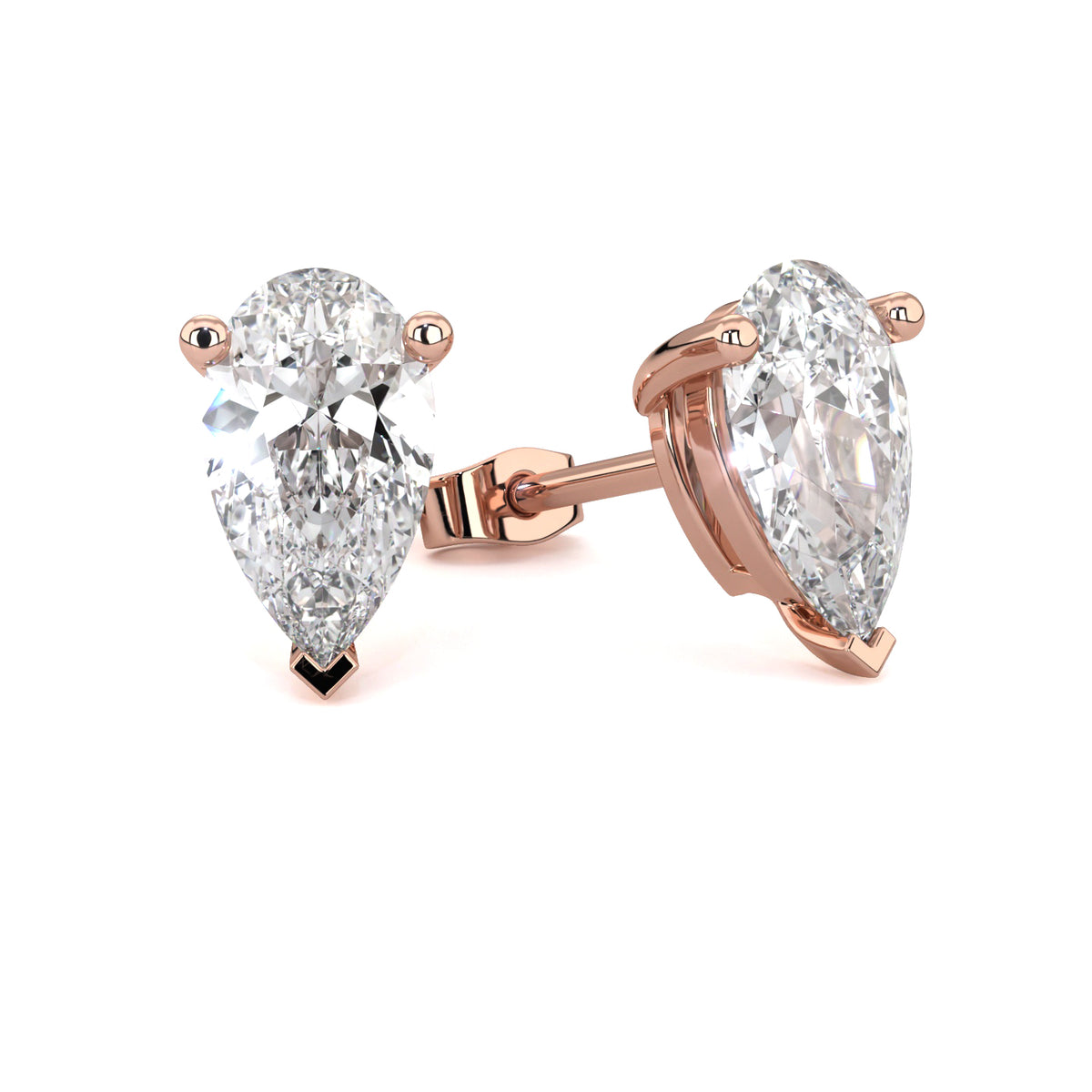 REGAL | Pear Diamond Earrings