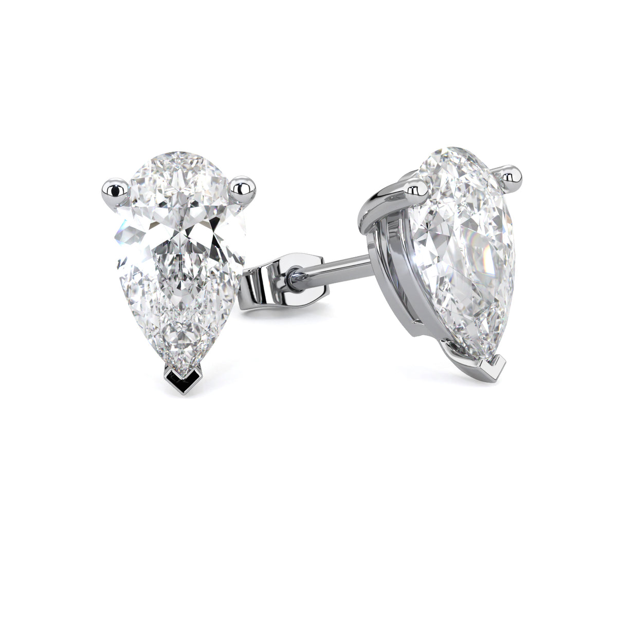 REGAL | Pear Diamond Earrings