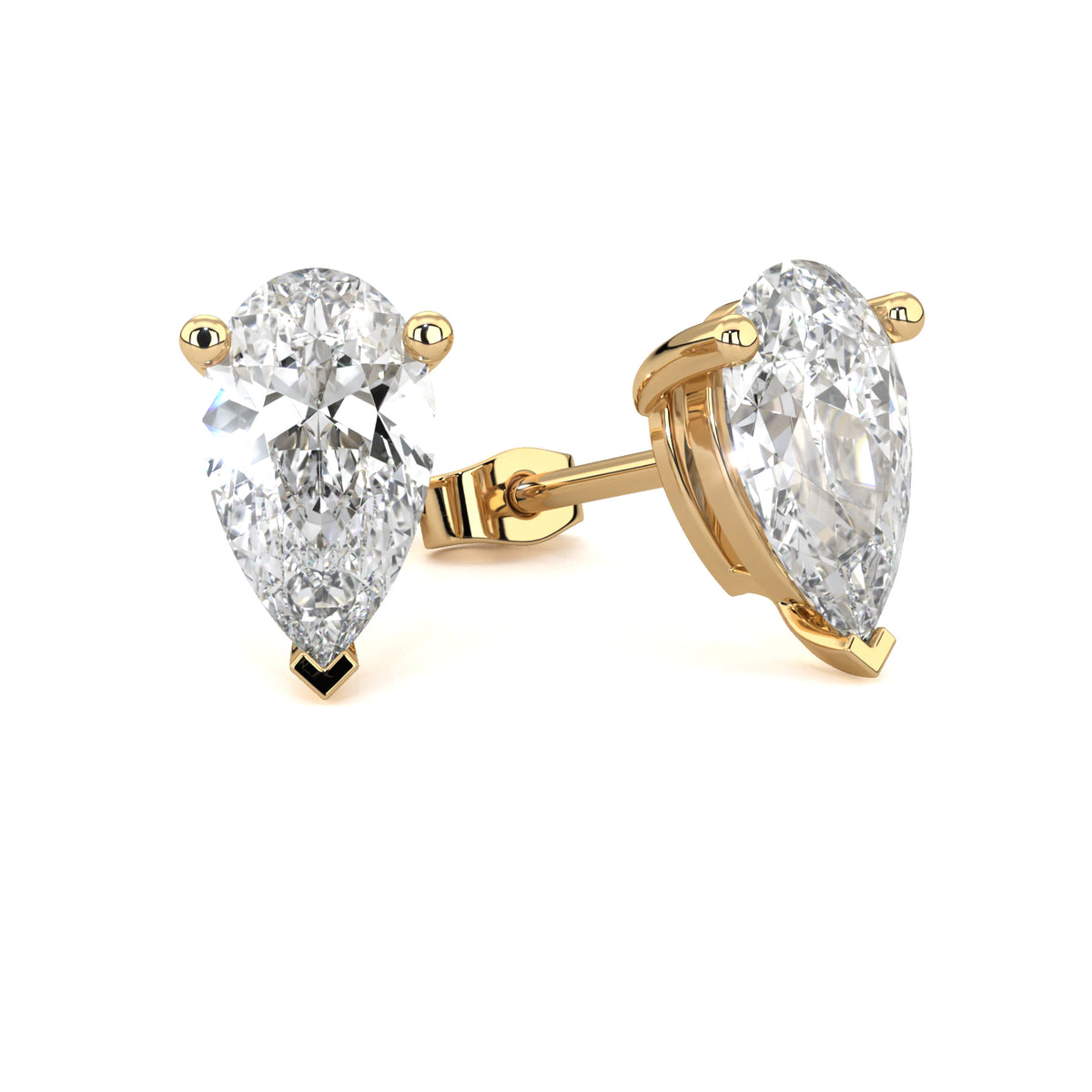 REGAL | Pear Diamond Earrings