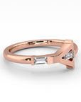 Y | Rose Gold Baguette Band