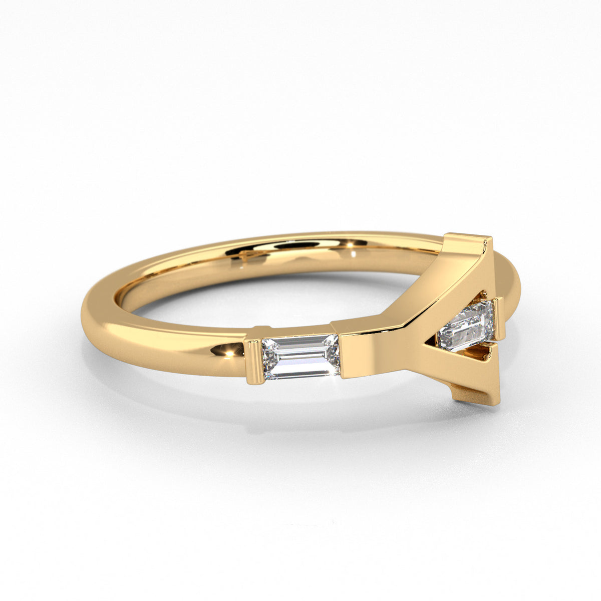 Y | Yellow Gold Baguette