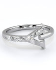 Y | White Diamond Encrusted Band
