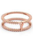 Y | Rose Diamond Dot Band