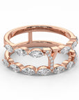 Y | Rose Split Diamond Band