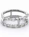 Y | White Split Diamond Band