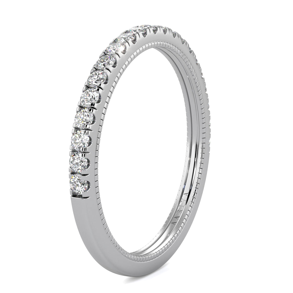 Milgrain Diamond Band