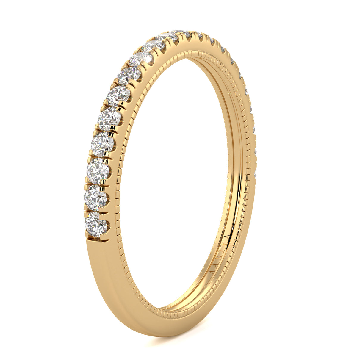 Milgrain Diamond Band