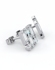BAGUETTE | Baguette & Round Trinity Diamond Earrings