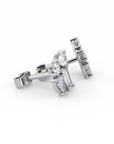 Floral | Pear, Round & Baguette Diamond Earrings