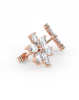 Floral | Pear & Marquise Cut Diamond Earrings