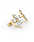Floral | Pear & Marquise Cut Diamond Earrings