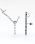 Y | White Marquise Earrings