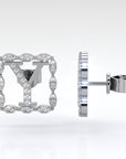 Y | White Diamond Earrings