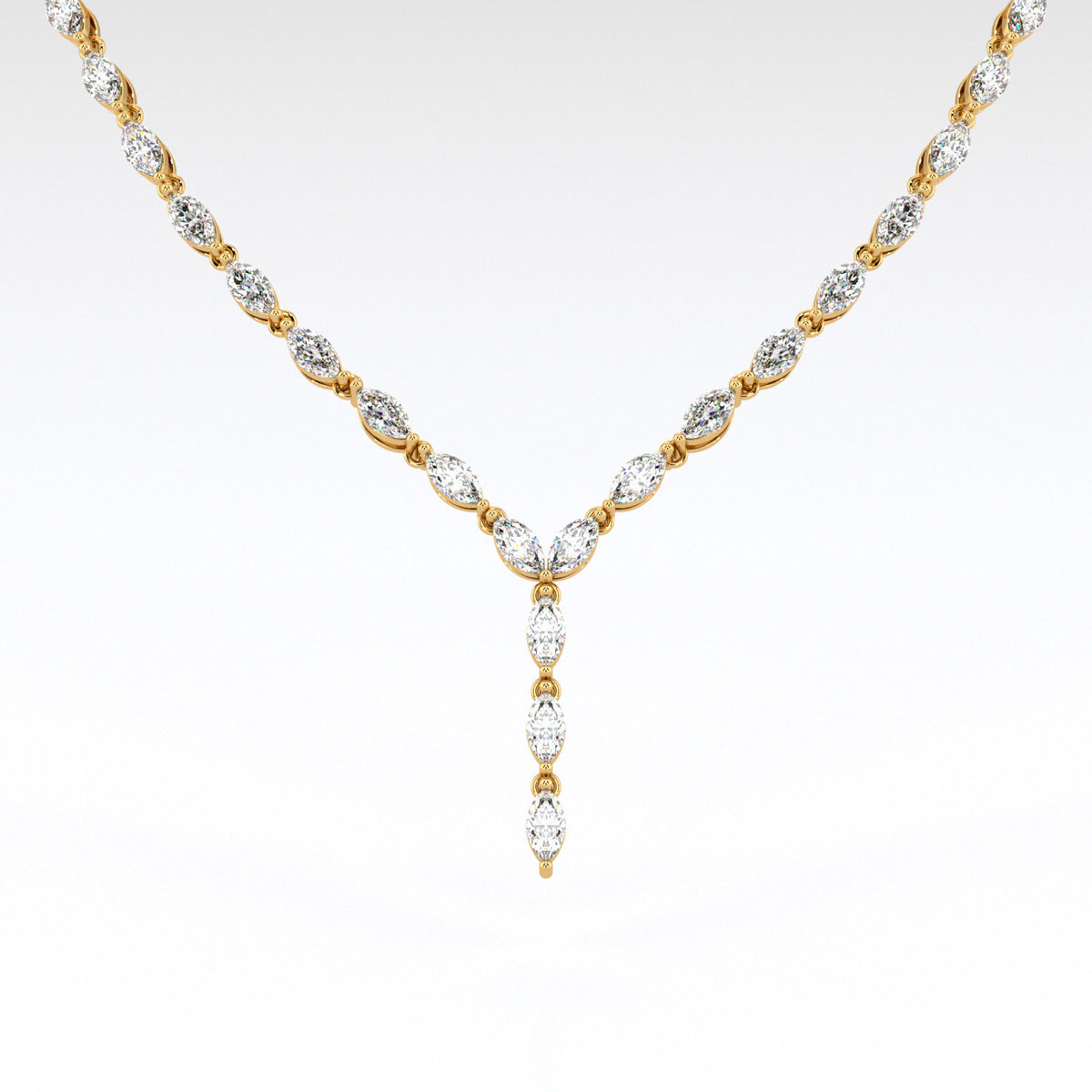 Y | Yellow Marquise Diamond Necklace