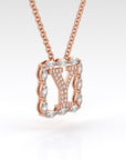 Y | Rose Diamond Set Pendant