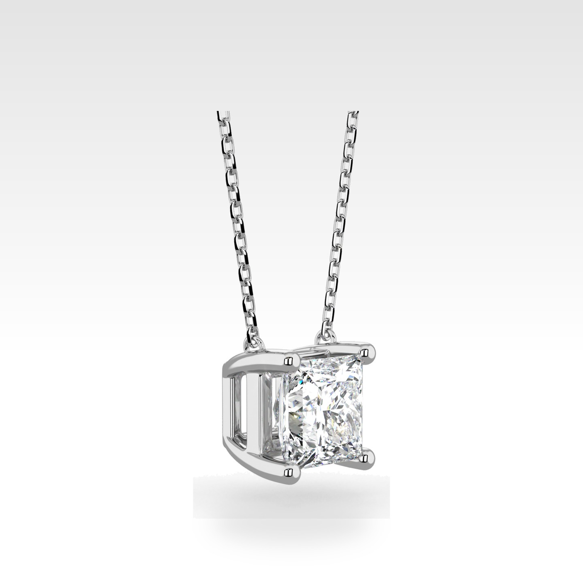Regal Princess Natural or Lab-Grown Diamond Pendant, view 2