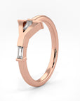 Y | Rose Gold Baguette Band