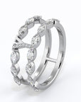 Y | White Split Diamond Band