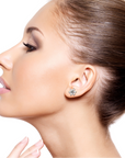 Floral | Pear & Marquise Cut Diamond Earrings