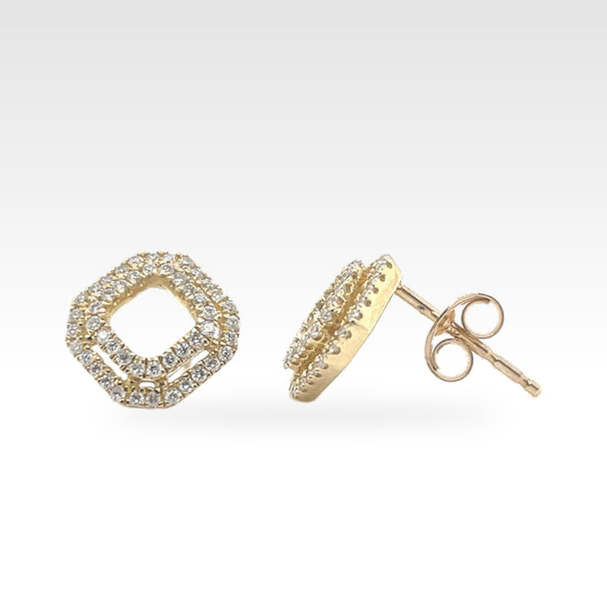 14ct Gold Diamond Jacket Earrings