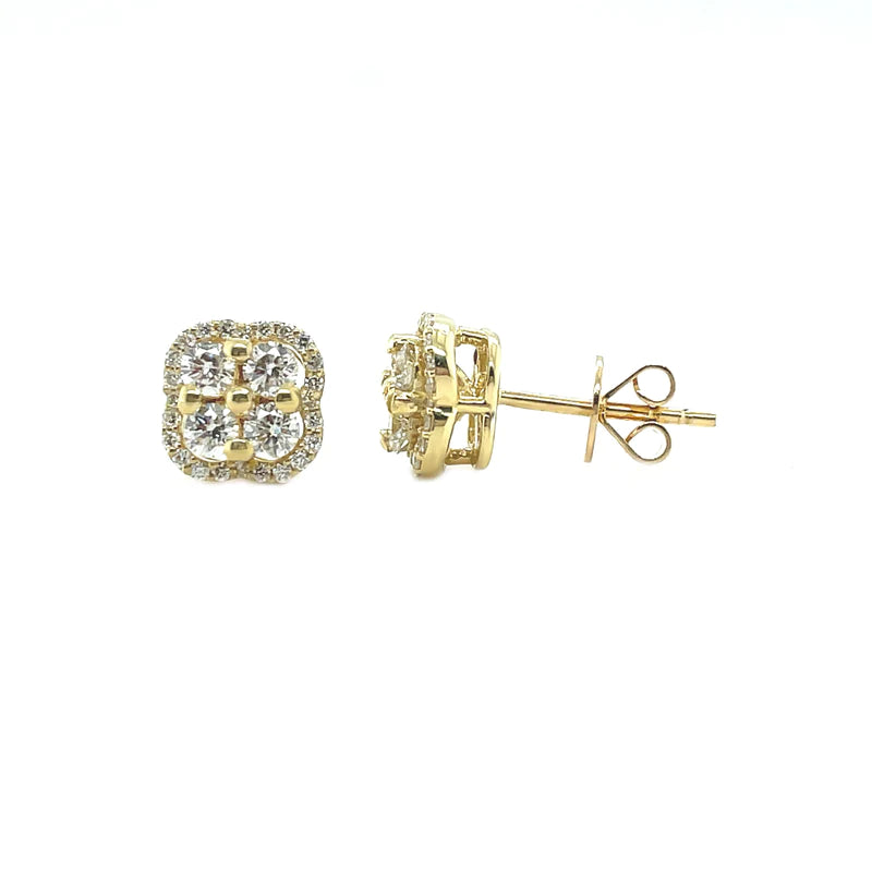 FLORAL |  Diamond Cluster Earrings