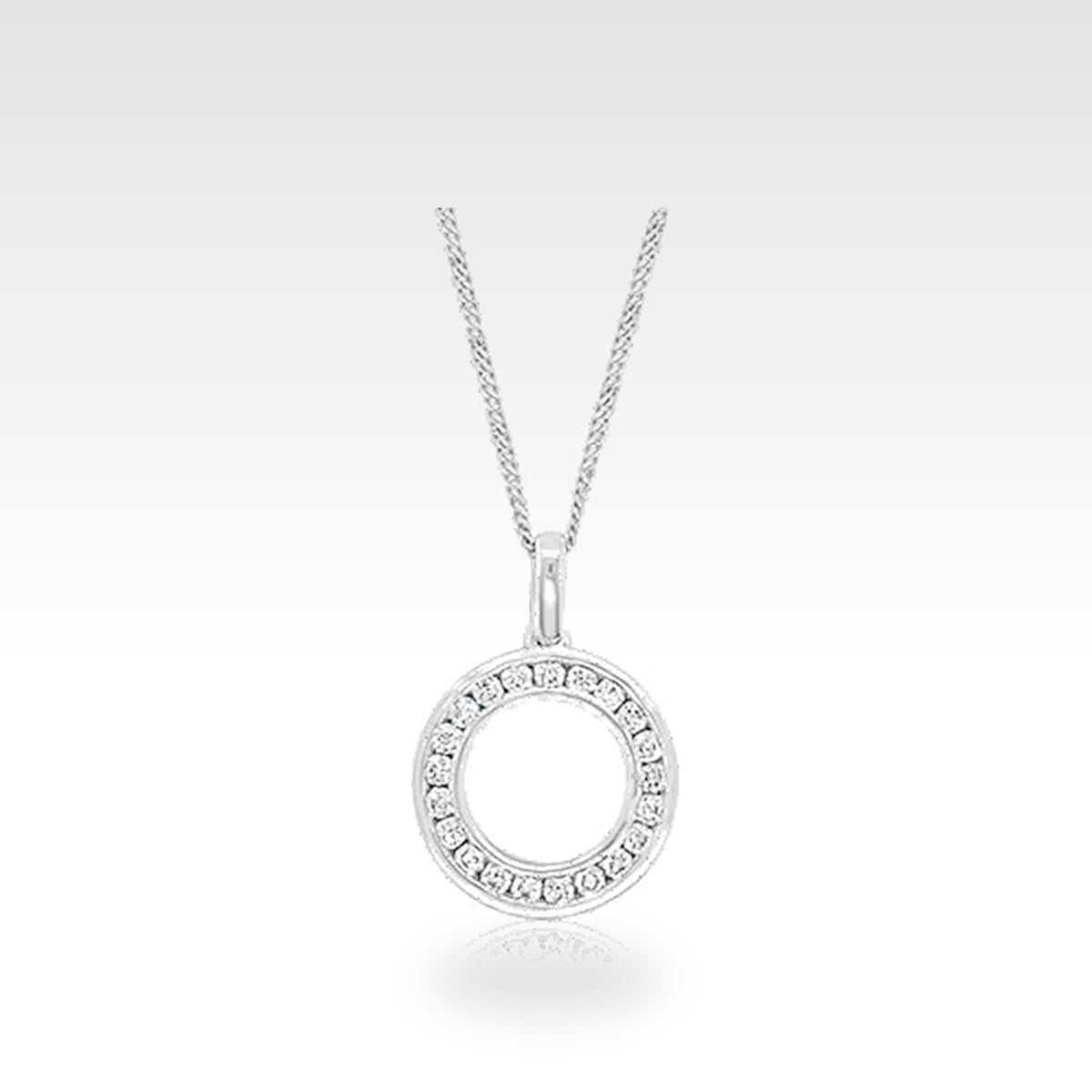 Eternal Eternity Pendant in 18ct white gold