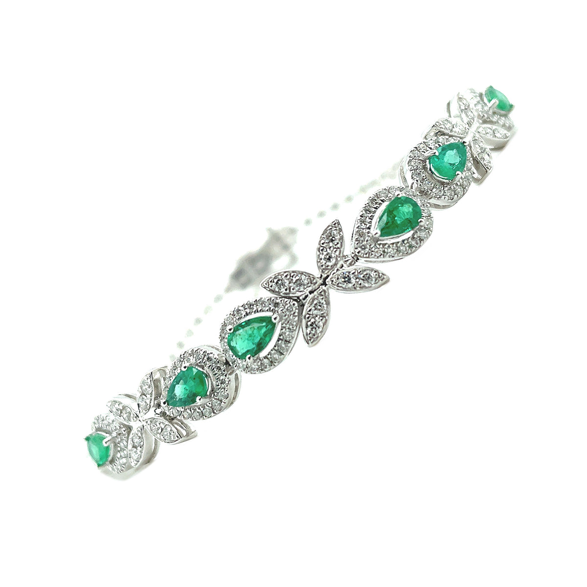 RAINBOW | 18ct Diamond Green Emerald