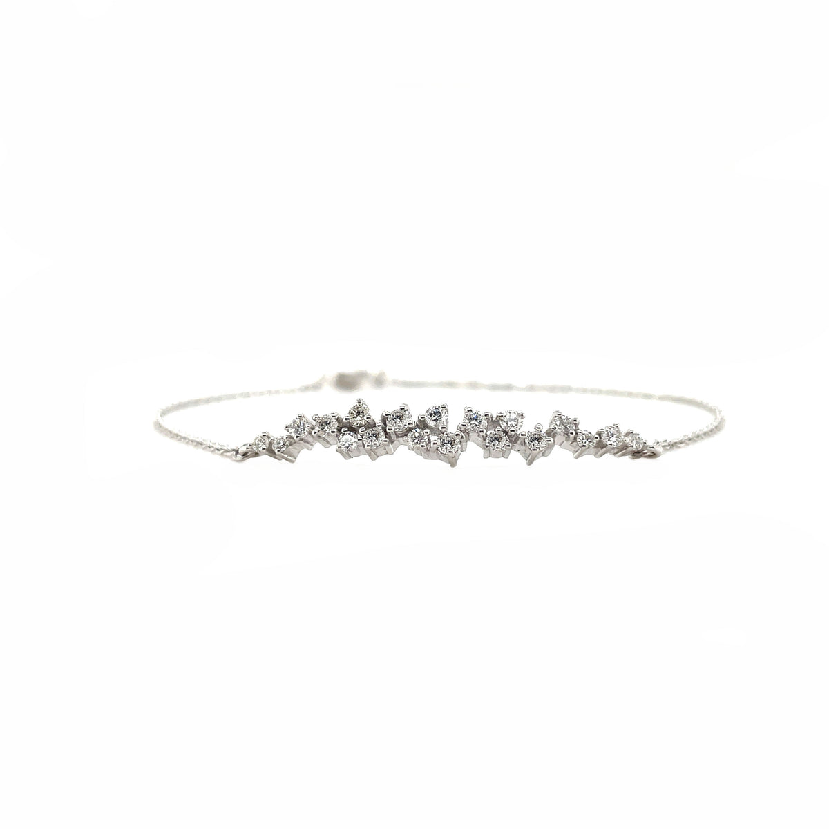 Round Cluster Diamond Bracelet