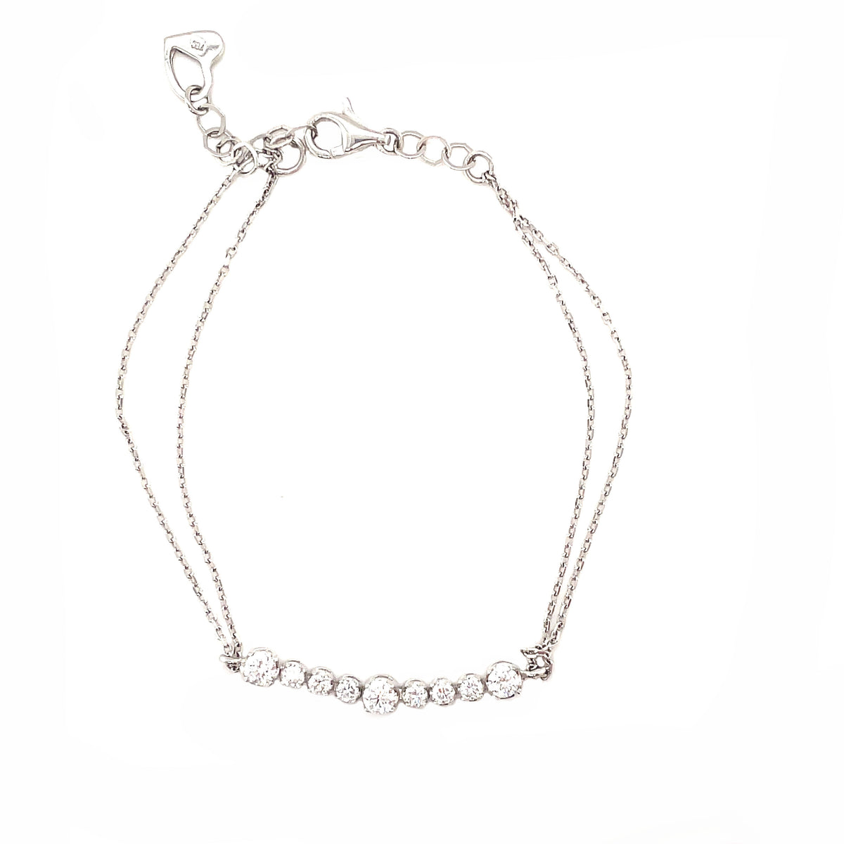 18ct Double Chain Bracelet