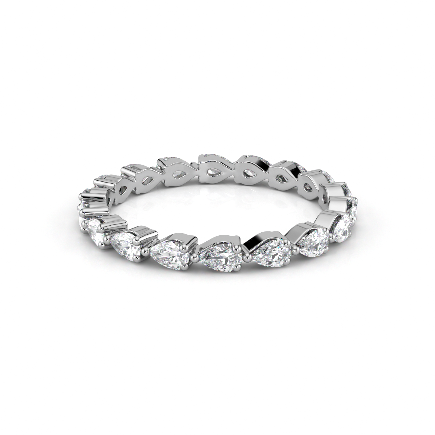 Pear Diamond Band 100