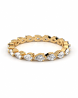 Pear Diamond Band 100