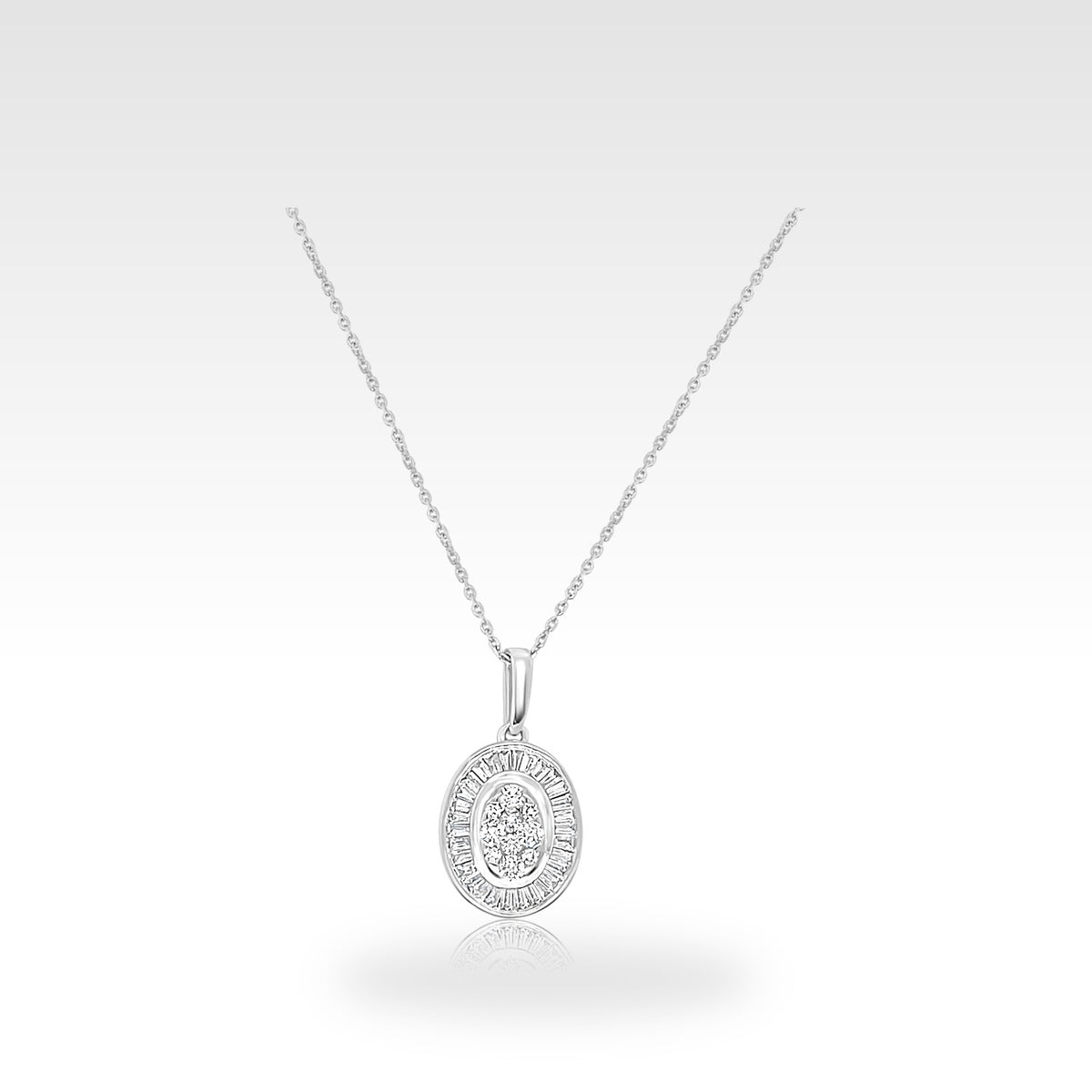 18ct Oval Necklace