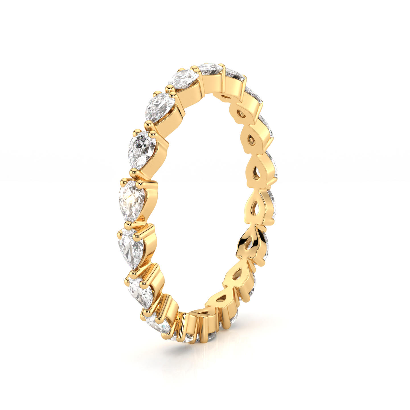 Pear Diamond Band 100