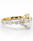 Y | Yellow Gold Marquise Band