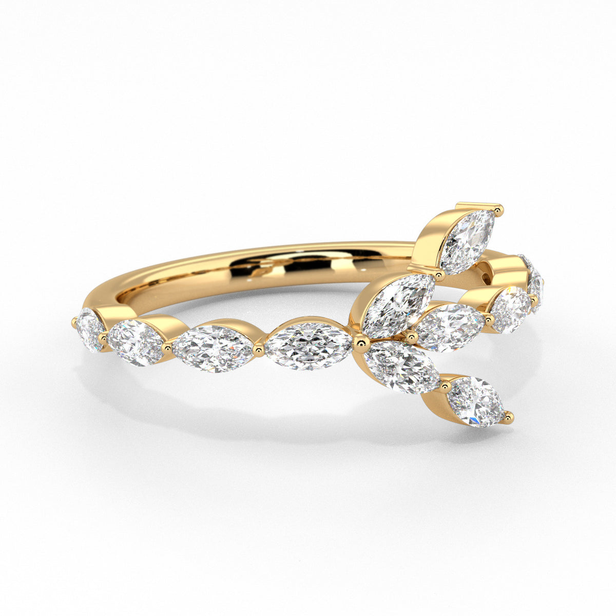 Y | Yellow Gold Marquise Band