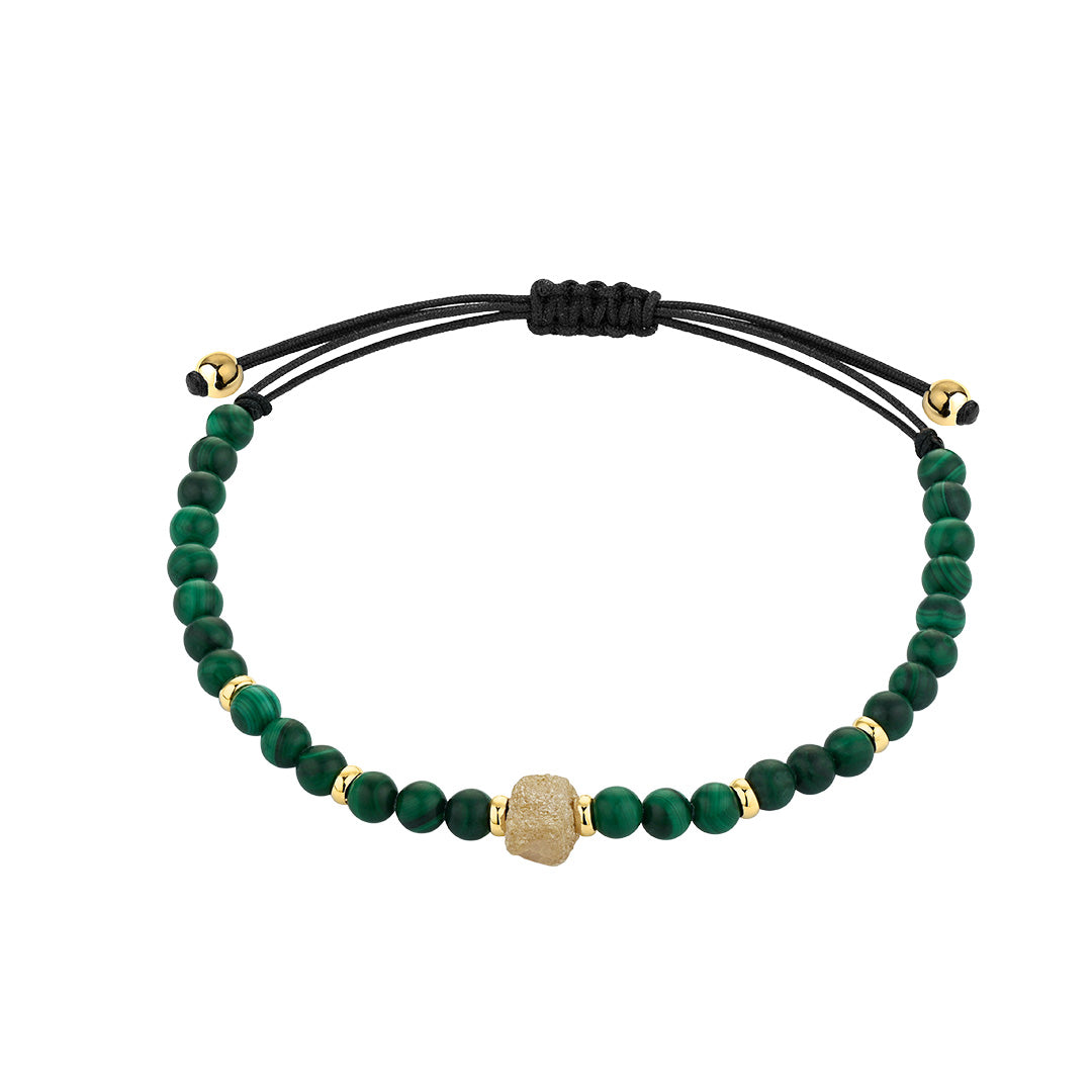 Malachite &amp; Diamond Bracelet