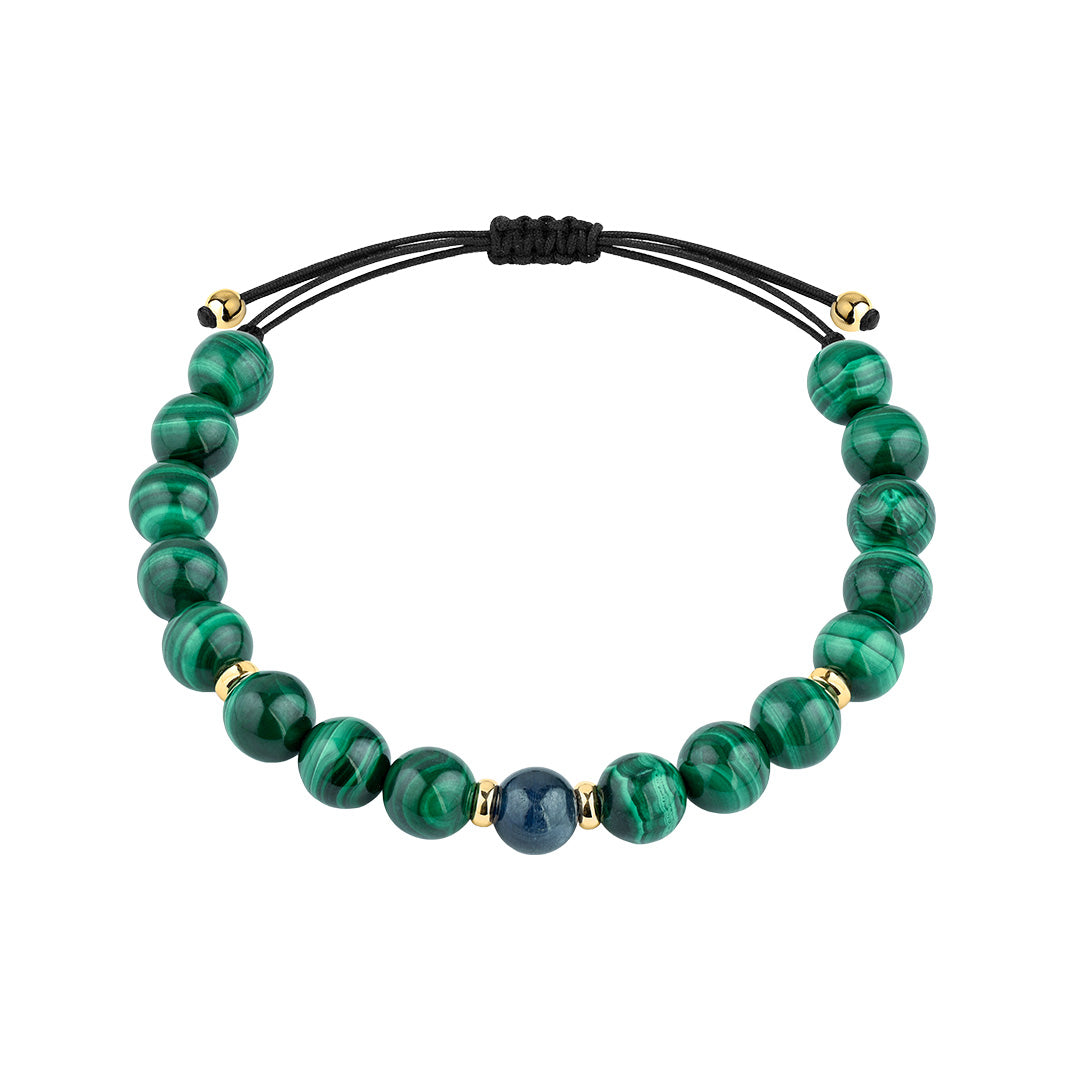 Malachite &amp; Sapphire Bracelet