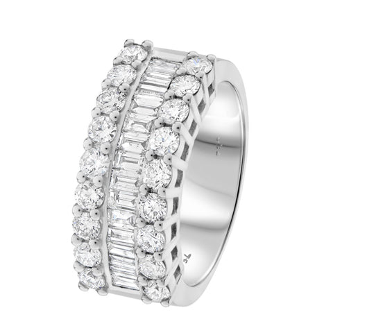 BAGUETTE | Chunk Diamond Set Band